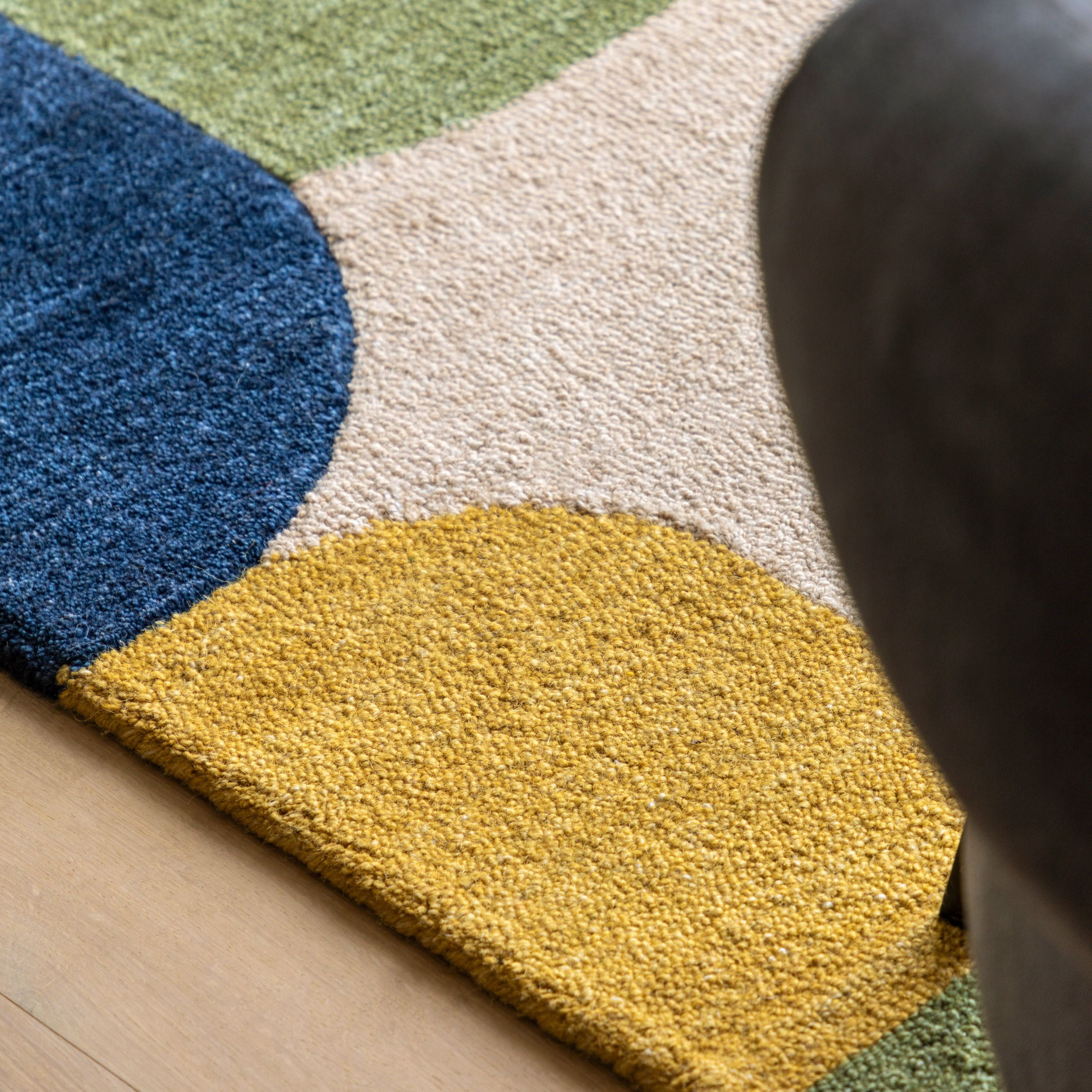 Jago Abstract Geo Wool Rug 200x290